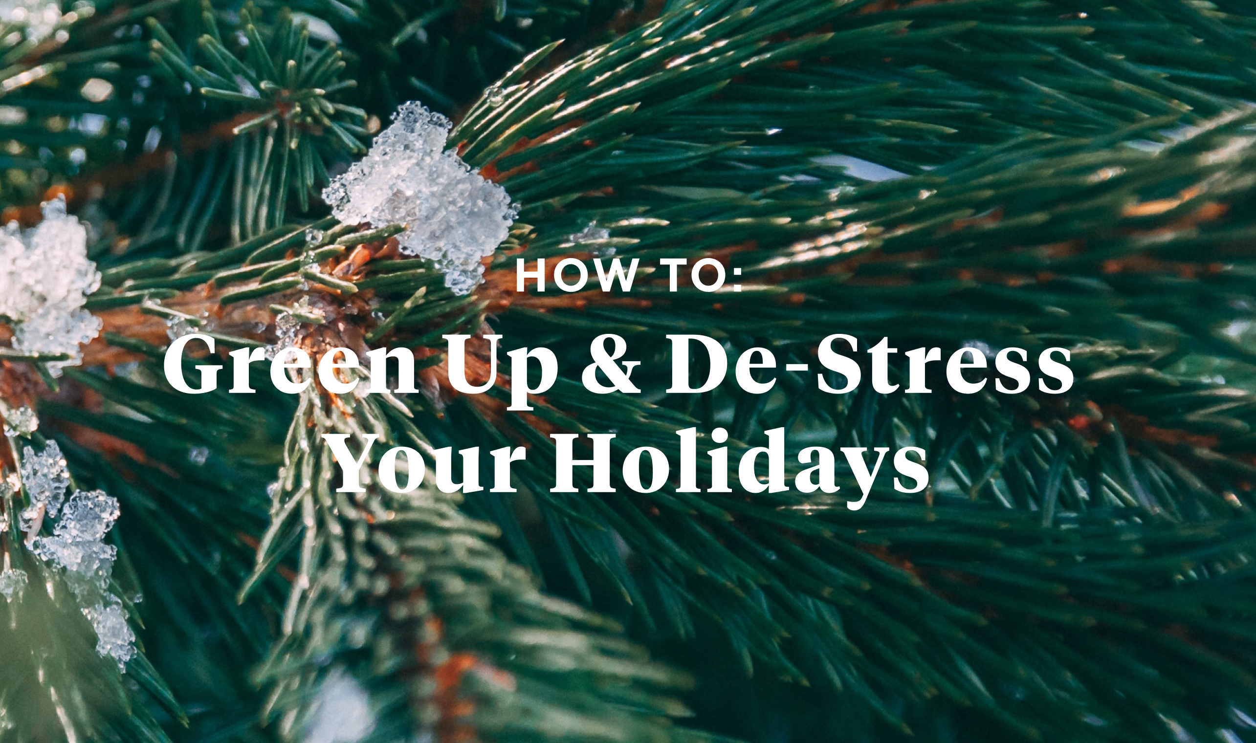 How To: Green Up and De-Stress your Holidays