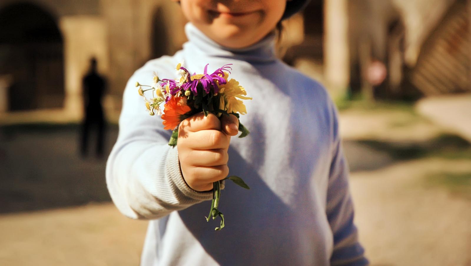 Climate Health Matters Allergies Child Holding Flowers