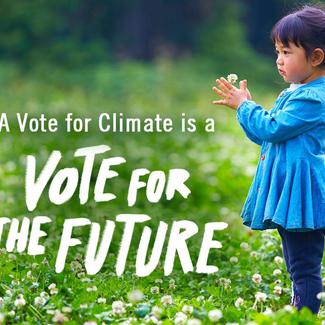 A vote for climate is a vote for the future