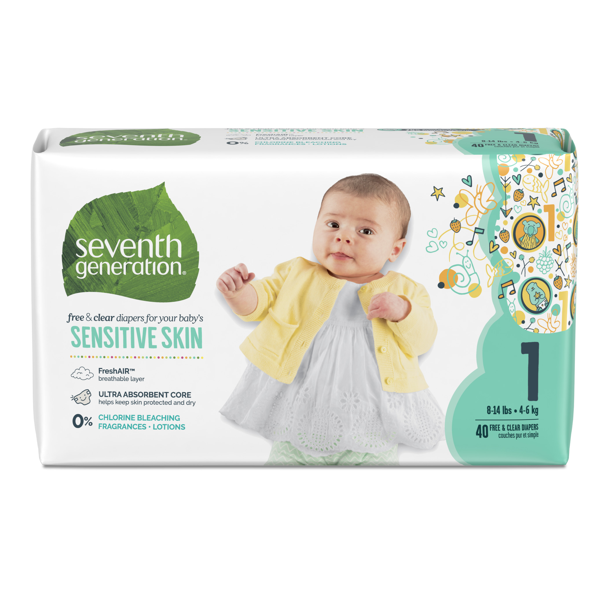 Free and Clear Baby Diapers | Seventh 