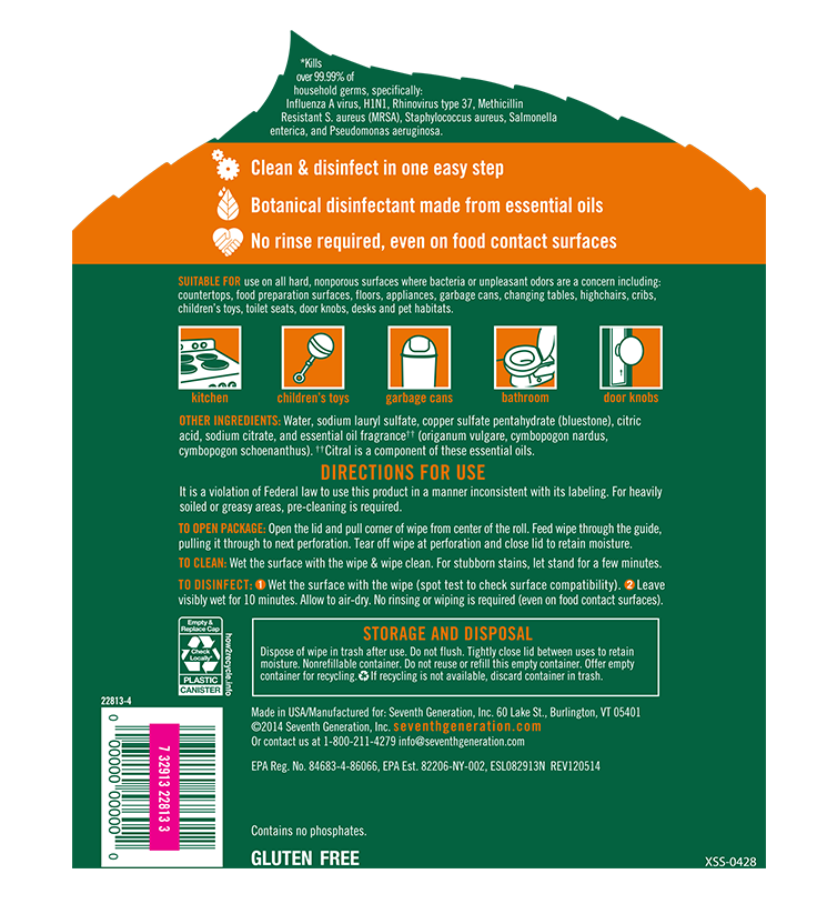 Disinfecting Wipes Seventh Generation