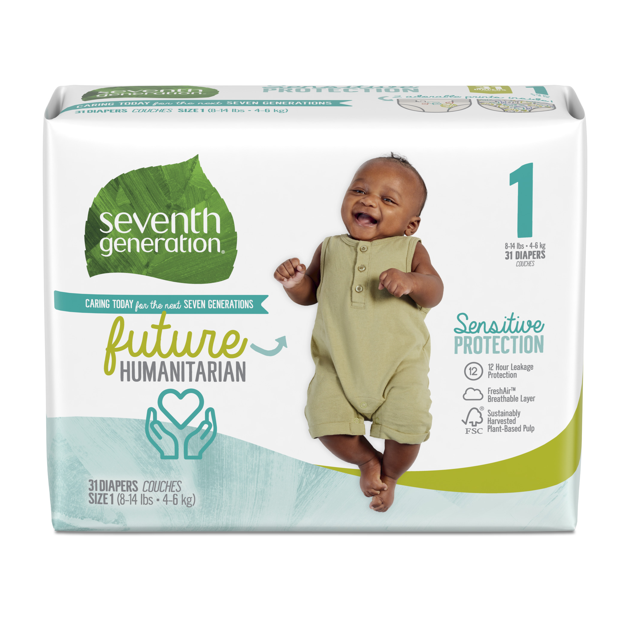 7th generation diapers size 2