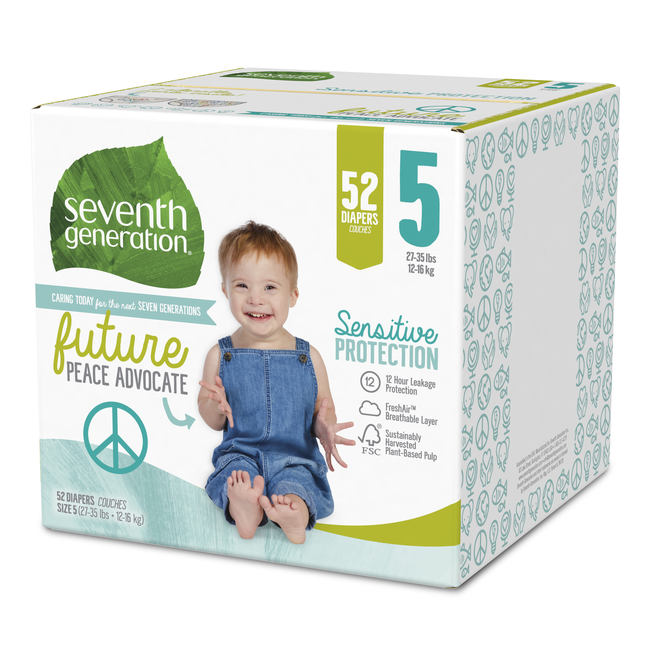 Size 5 Baby Diapers Seventh Generation