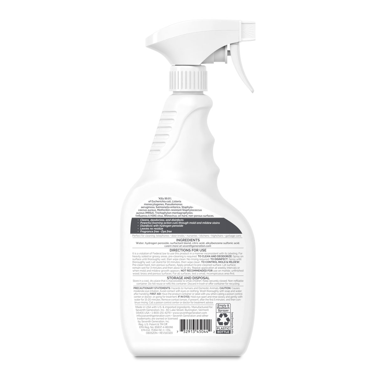 Disinfecting Cleaner with Hydrogen Peroxide Seventh Generation