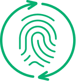 Seventh Generation Climate Impact Report - Circular Fingerprint Illustration