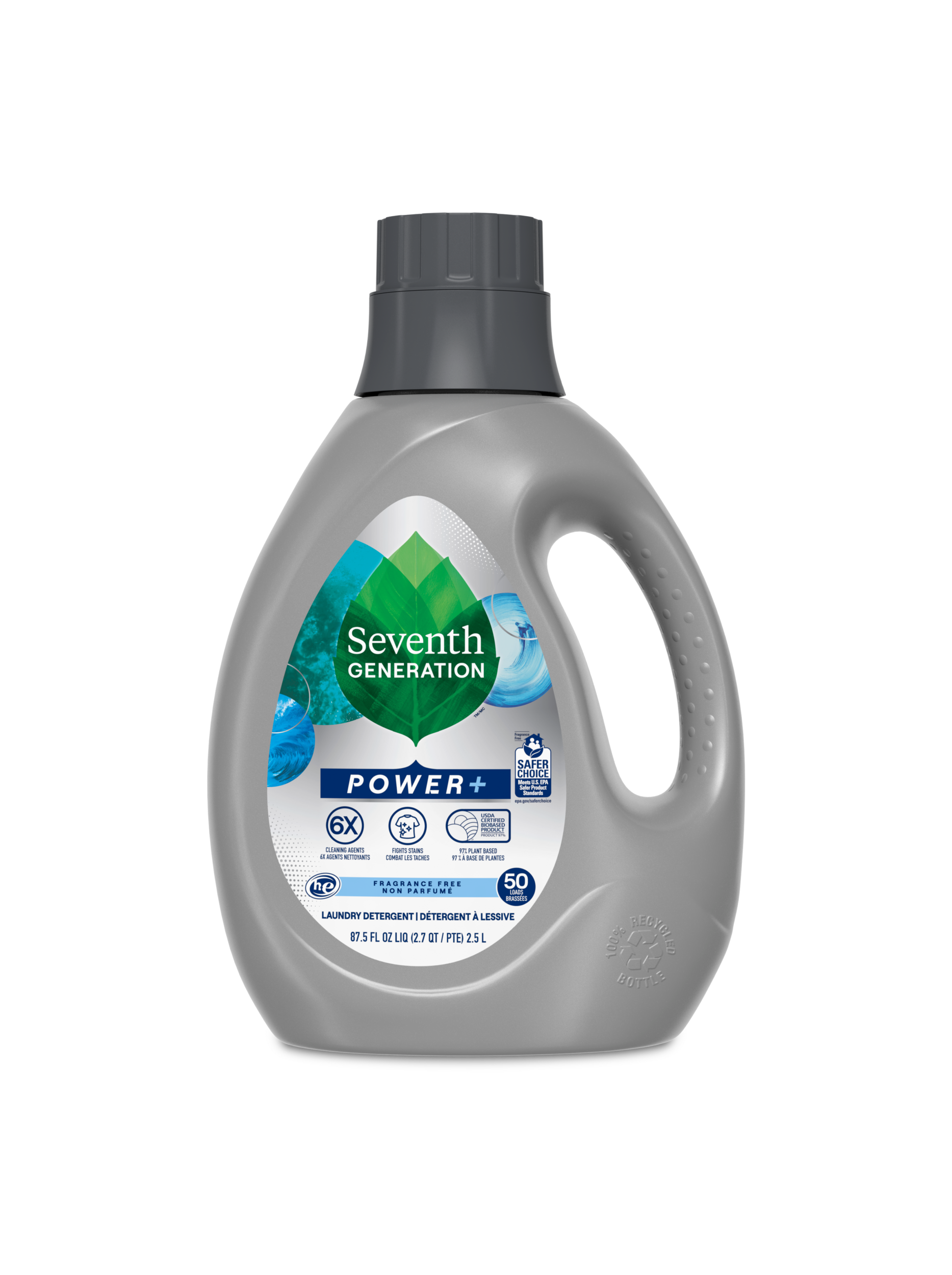 Power+™ Liquid Detergent - Fragrance Free | Seventh Generation