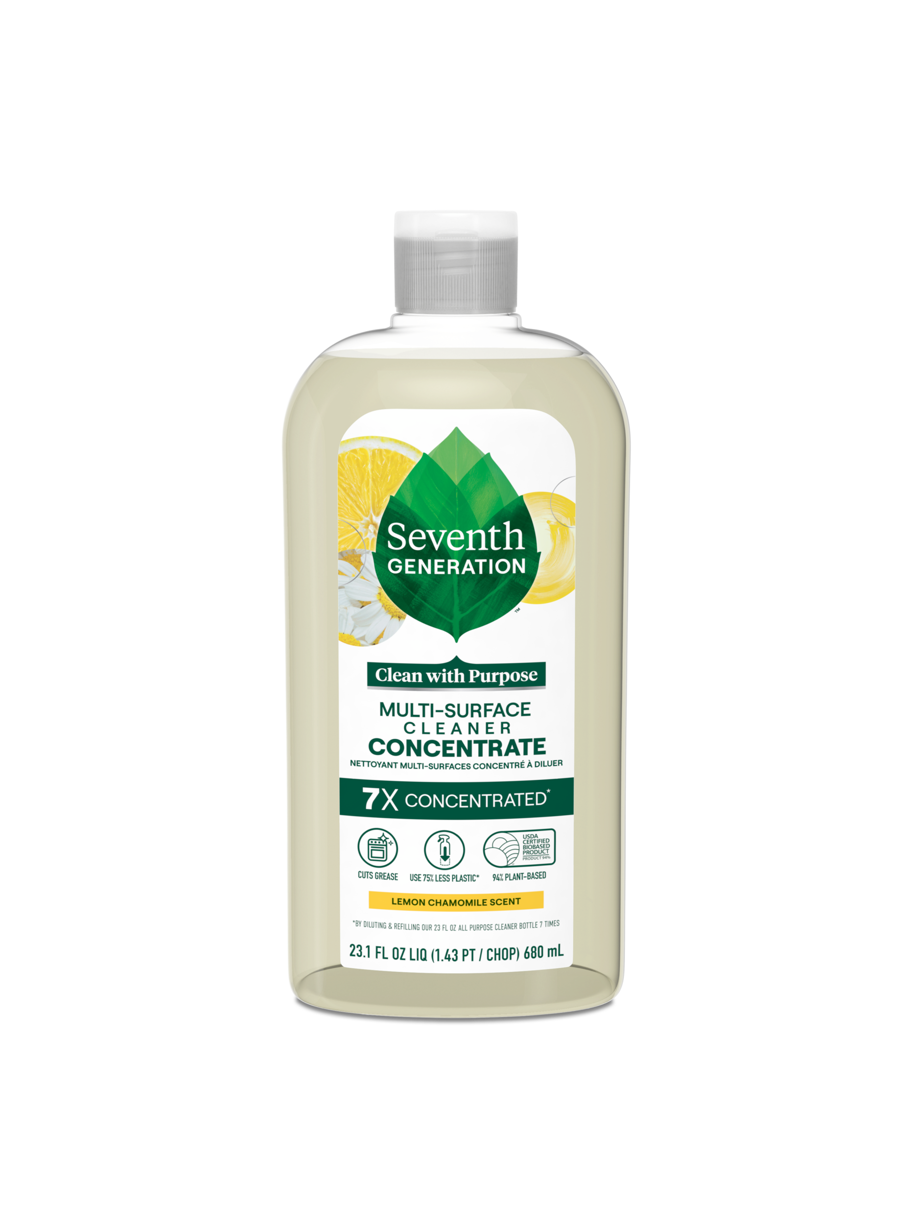 Multi Surface Cleaner Concentrate Lemon Chamomile Seventh Generation