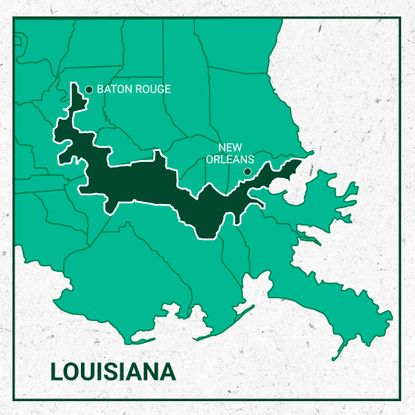 Feature Map - Cancer Alley in Louisiana