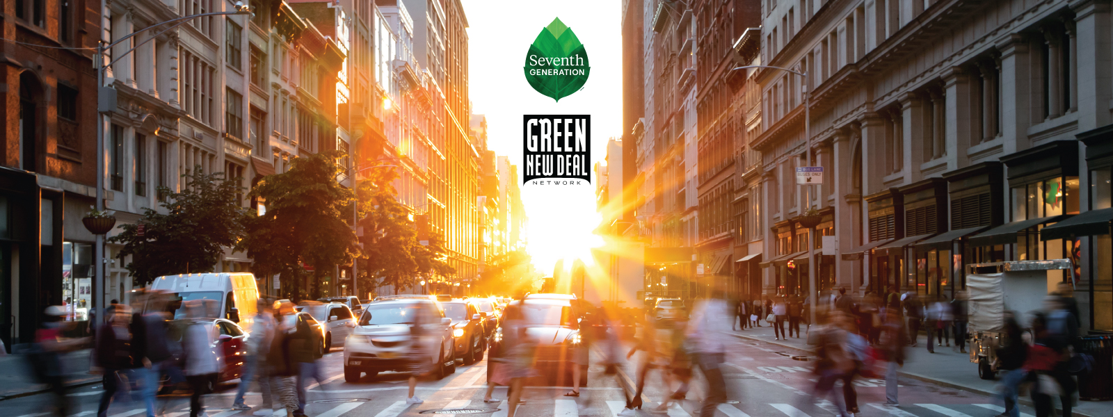 Green New Deal Network and Seventh Generation Logos