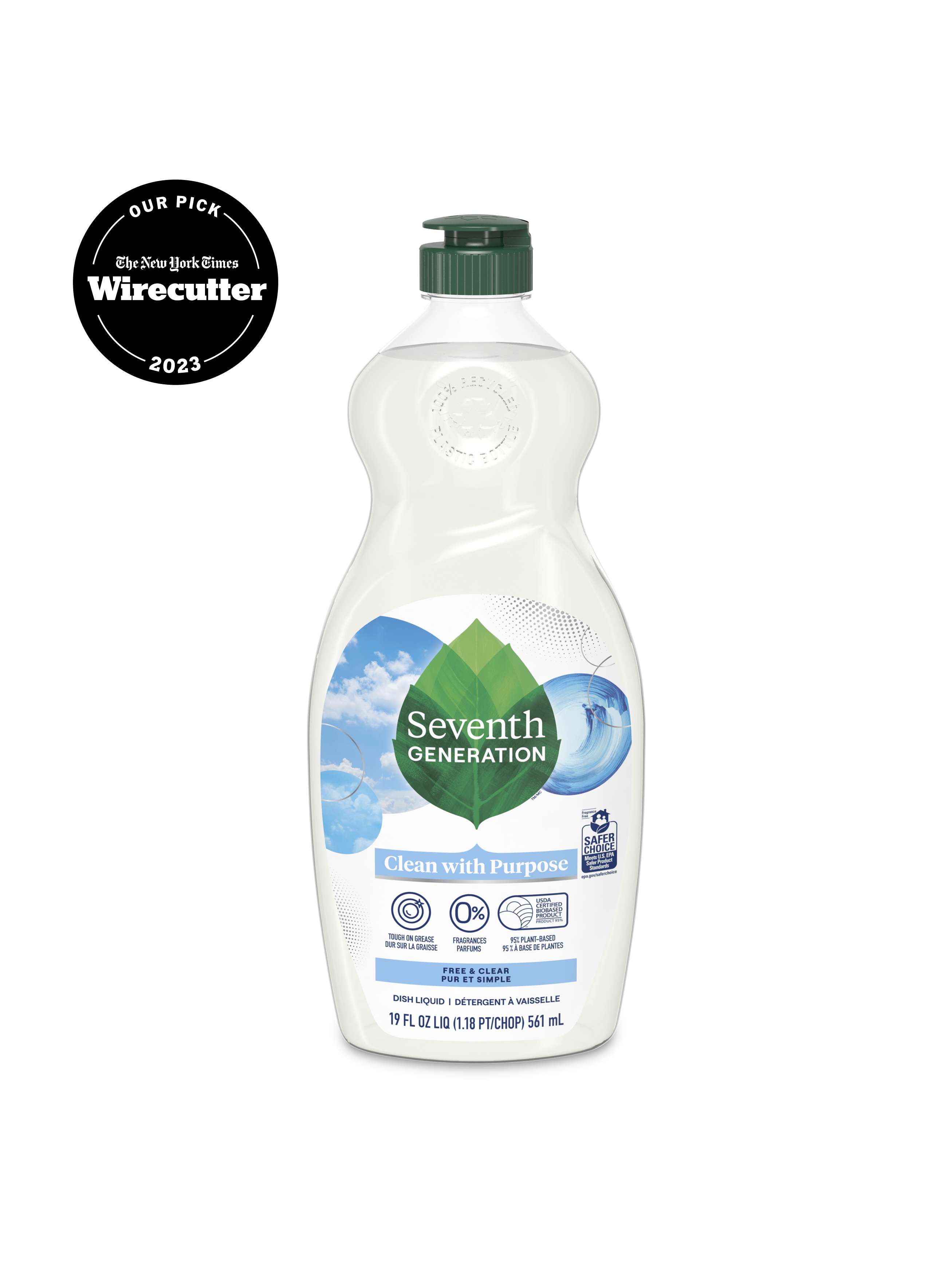Seventh Generation Professional Liquid Hand Wash Soap Refill Free & Clear  Unscented 128 fl oz (Pack of 2)