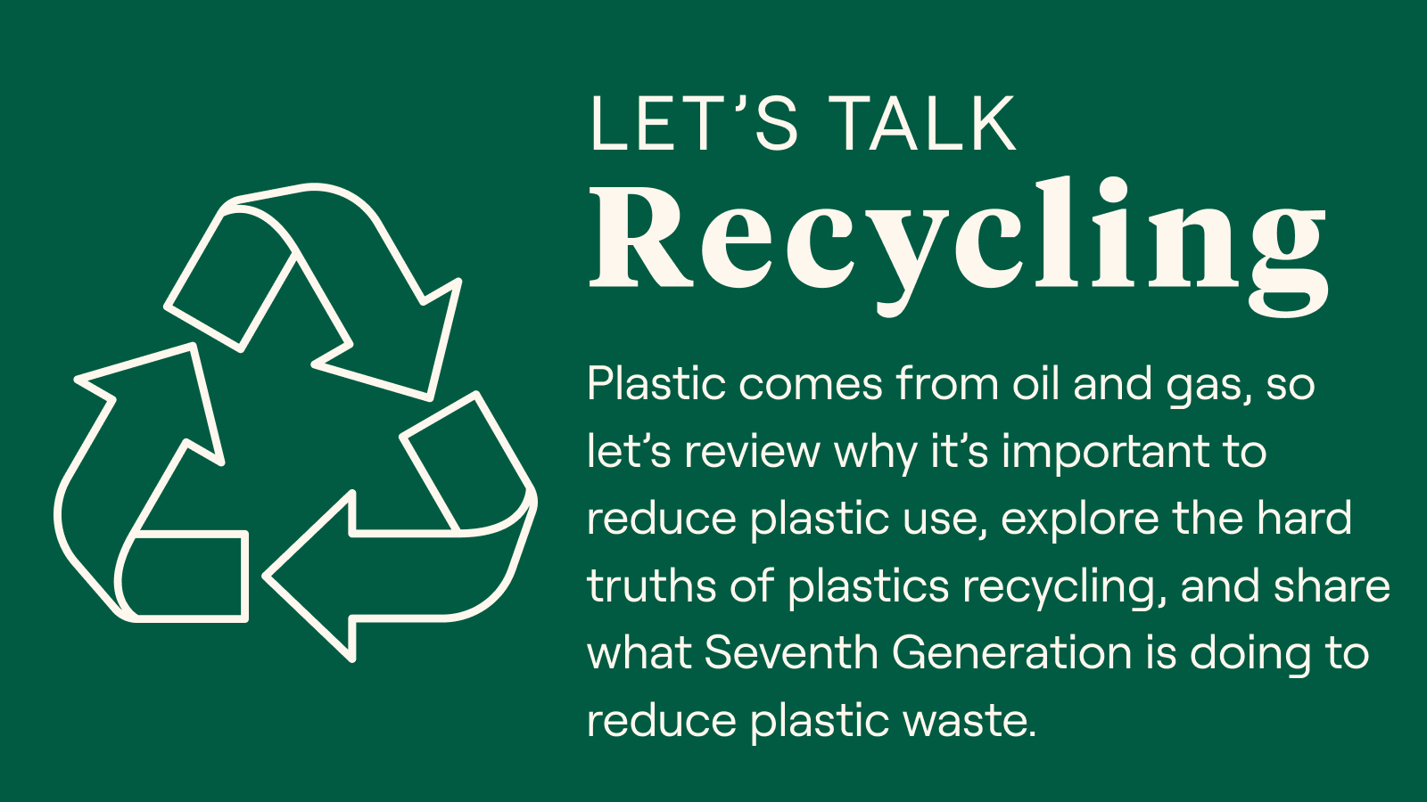 Let's Talk Recycling Header