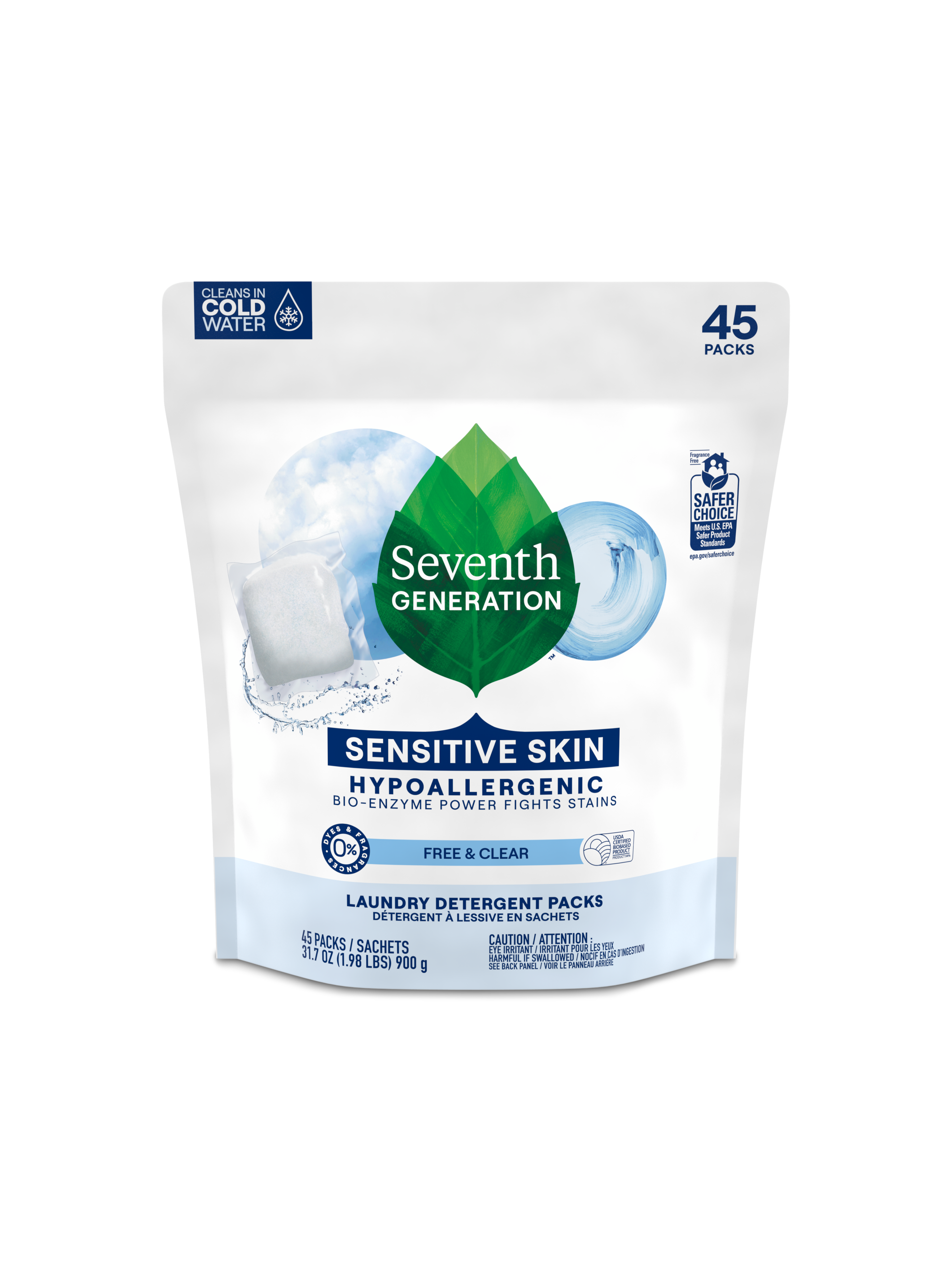 Laundry Detergent Packs - Free & Clear | Seventh Generation Laundry Detergent Packs - Free & Clear | Seventh Generation