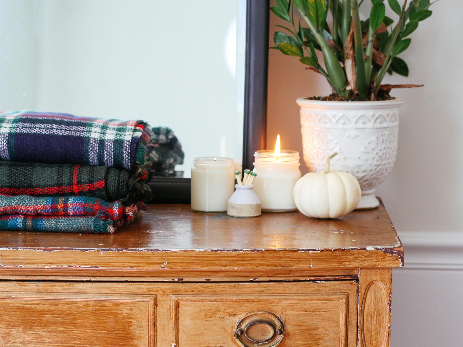 Candles on Dresser