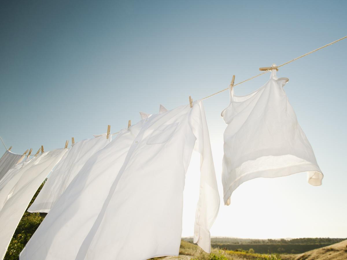 Laundry drying on Line