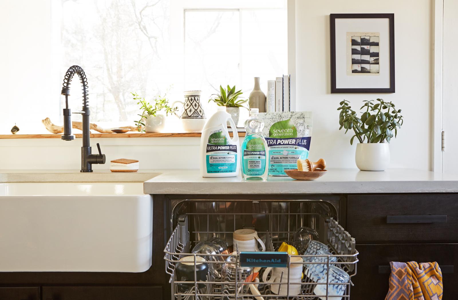 Seventh Generation Cleaning Products in Kitchen