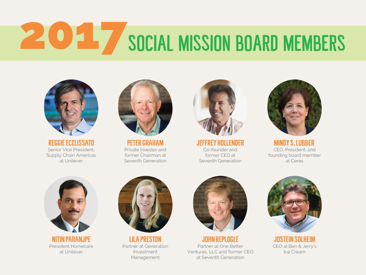 Seventh Generation Social Mission Board headshots