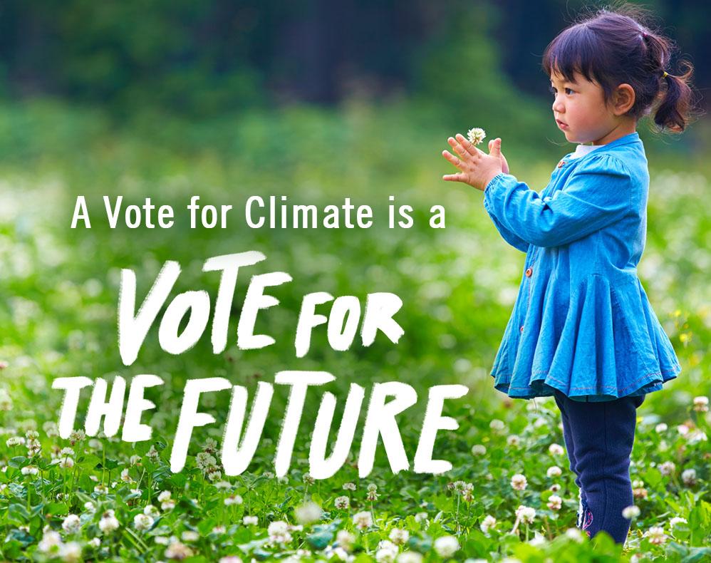 A vote for climate is a vote for the future