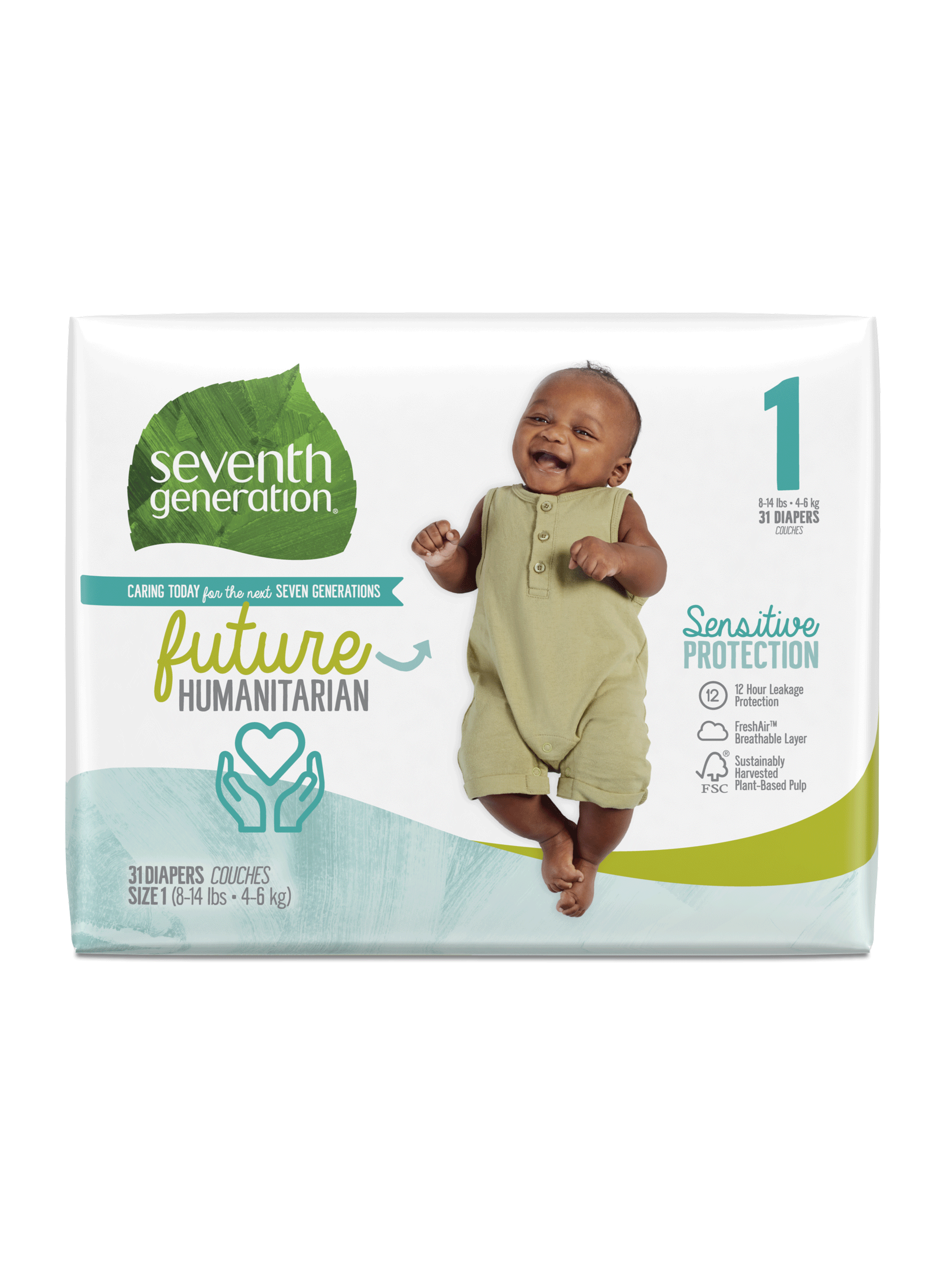 Baby Diapers - Size 1 (8-14 lbs)