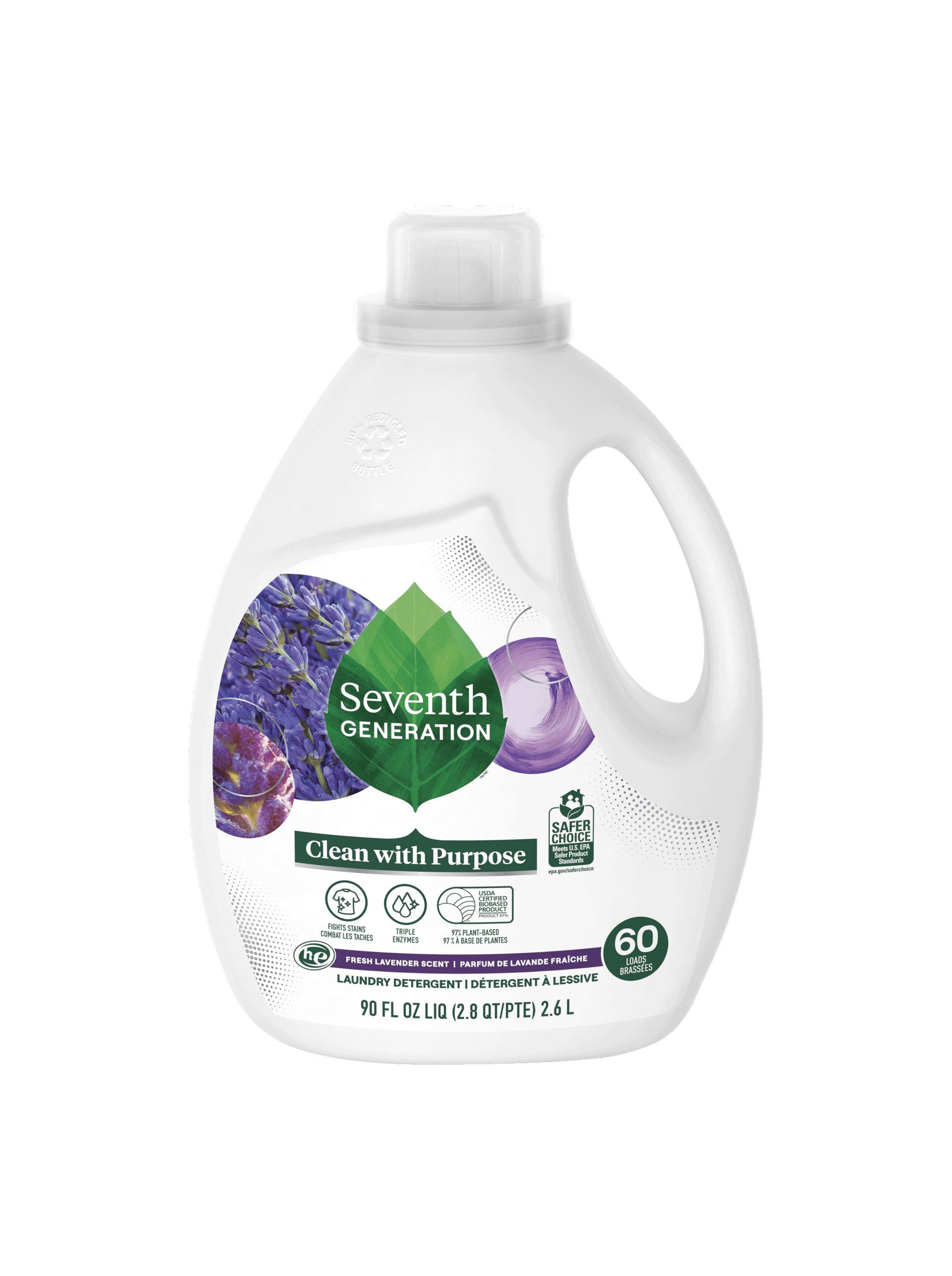 Liquid Laundry Detergent Fresh Lavender Seventh Generation