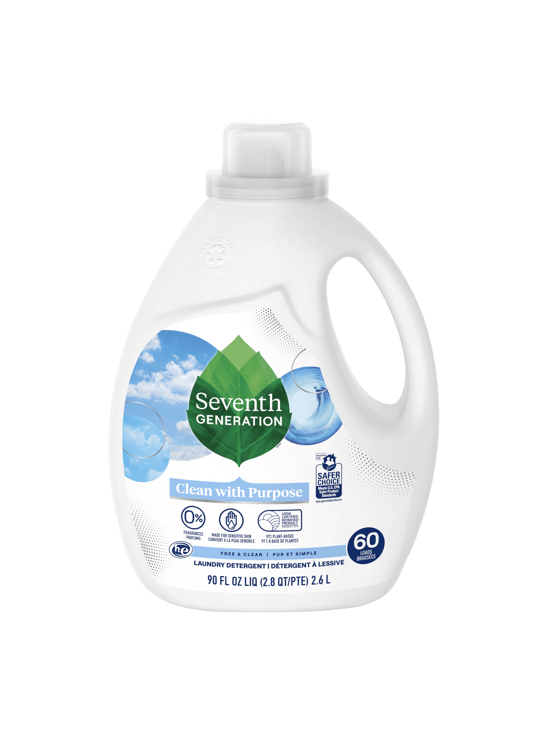 Liquid Laundry Detergent Free & Clear Seventh Generation