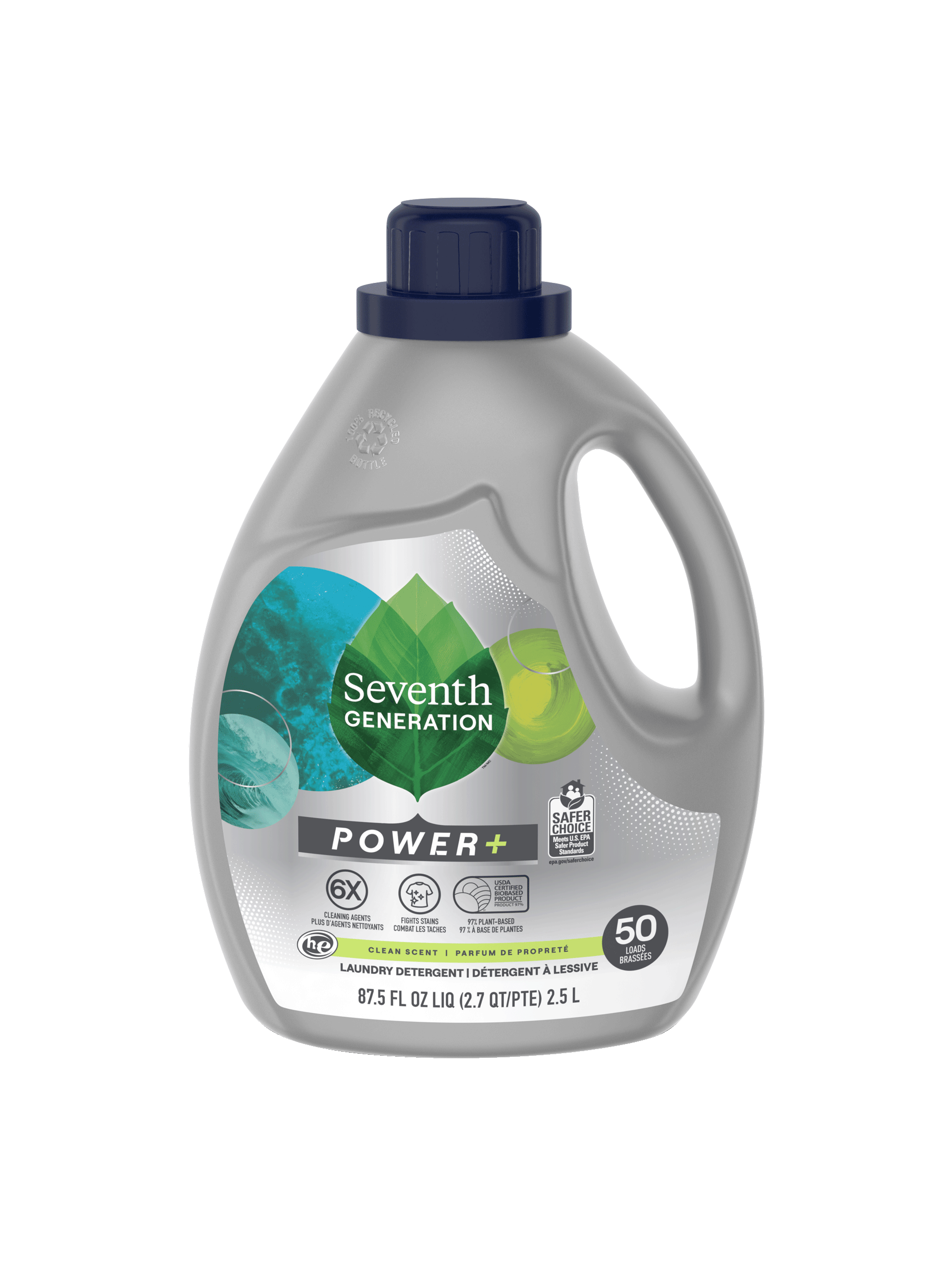 Power+™ Liquid Laundry Detergent Clean Scent Seventh Generation