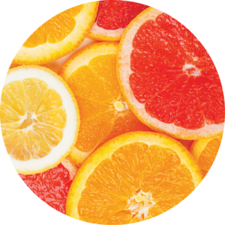 Fresh citrus slices