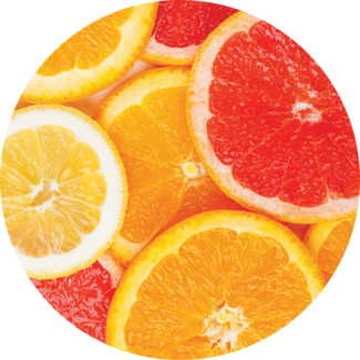 Fresh citrus slices