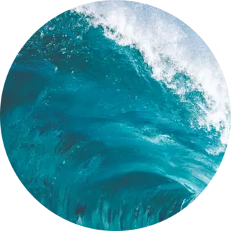 Crashing ocean waves
