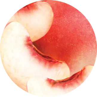 Fresh peach slices