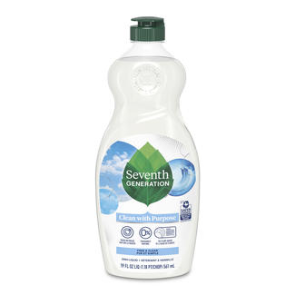 Free and Clear Dish Liquid Front of Bottle