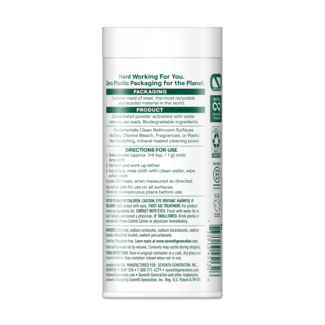 Zero Plastic Bathroom Cleaner Powder Back