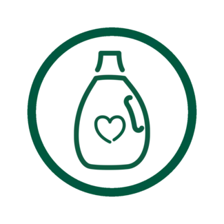 Icon of Seventh Generation Laundry Detergent bottle with heart inside