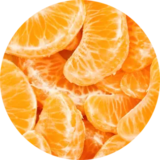 Tangerine wedges