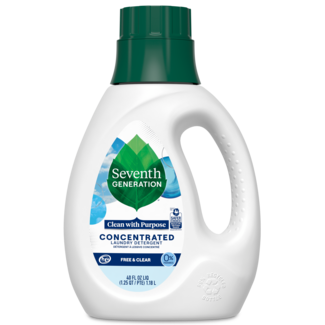 Concentrated Laundry Detergent Free and Clear Front of Bottle