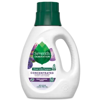 Concentrated Laundry Detergent Fresh Lavender Scent Front of Bottle