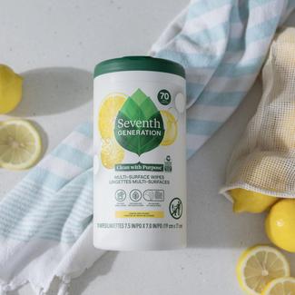 Multi-Surface Wipes - Lemon Zest - Canister on countertop