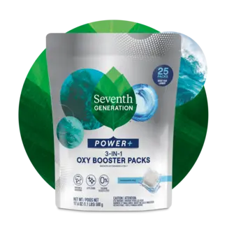Oxy Booster Packs - Front of Pouch on leaf background 2023