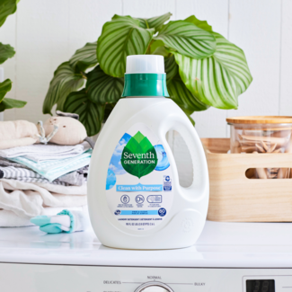 Laundry Detergent - Free and Clear on Washing Machine