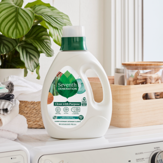 Sage and Cedar Laundry Detergent on washing machine