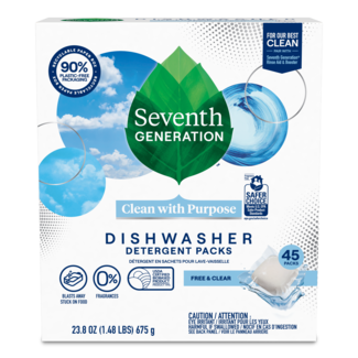 Auto Dish Packs - Free and Clear - Front