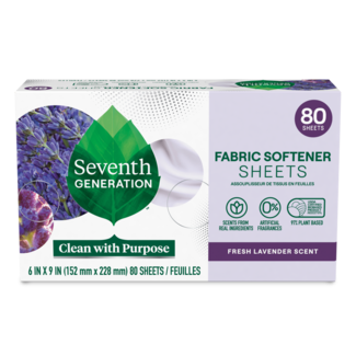 Fabric Softener Sheets - Lavender - Front of Box