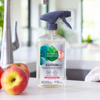 Foaming Dish Spray - Honeycrisp Apple - on kitchen counter