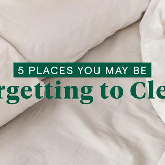 Bedding in background - 5 Places you may be forgetting to clean