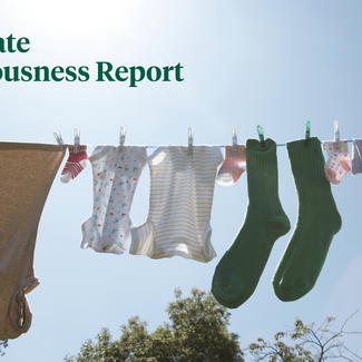 2022 Corporate Consciousness Report - Laundry drying in sun on clothesline