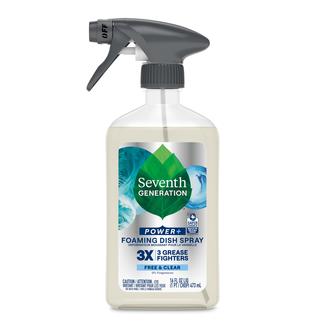Foaming Dish Spray Free and Clear - front of bottle