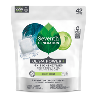 Laundry Packs Power Plus Clean Scent Front of Pouch