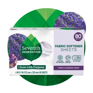 Seventh Generation Fabric Softener Sheets - Fresh Lavender