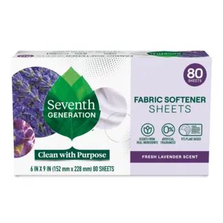 Seventh Generation Fabric Softener Sheets - Fresh Lavender - Front of Pack