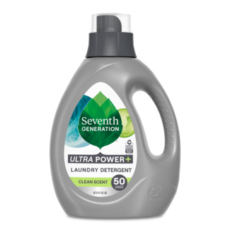 Seventh Generation Power Plus Liquid Laundry Detergent - Clean Scent - Front of Pack