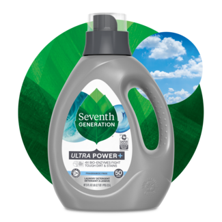 Seventh Generation Power Plus Liquid Laundry Detergent - Fragrance Free